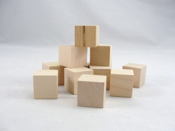 Wood Blocks for Crafts, Unfinished Wood Cubes, 1cm Natural Wooden Bloc –  RJP Unlimited