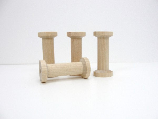 Empty Wooden Spools For Crafts In 3 Sizes (72 Pack)