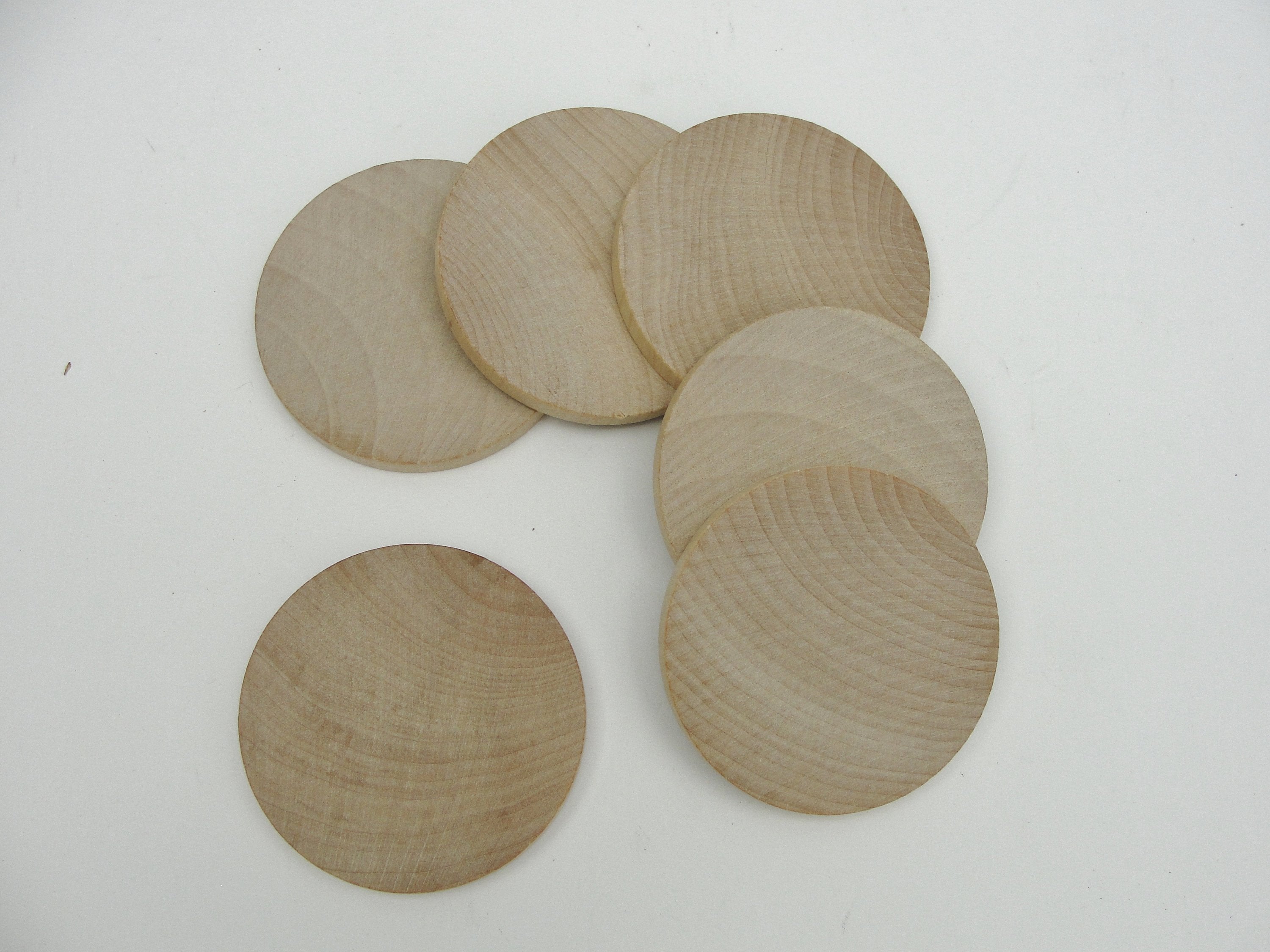 2-1/2 Unfinished Wooden Ring, 1/2 Thick