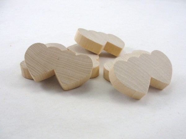 6 Double wooden heart DIY unfinished – Craft Supply House