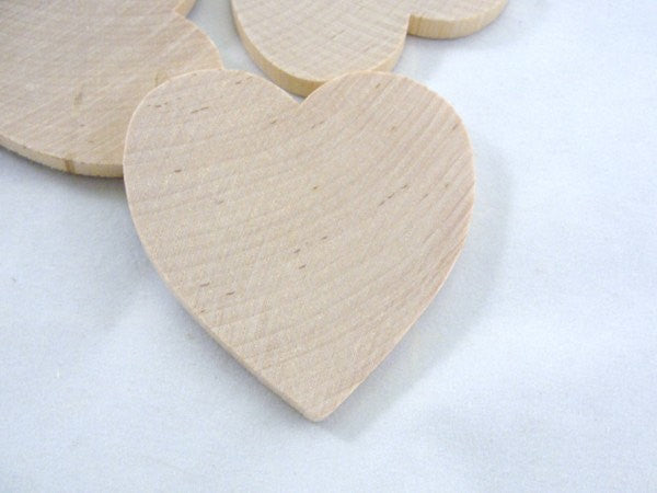 Wooden hearts 2 1/2 inch (2.5) wide 1/4 thick – Craft Supply House
