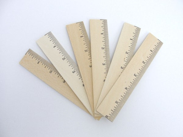 6 wood ruler set of 6 – Craft Supply House