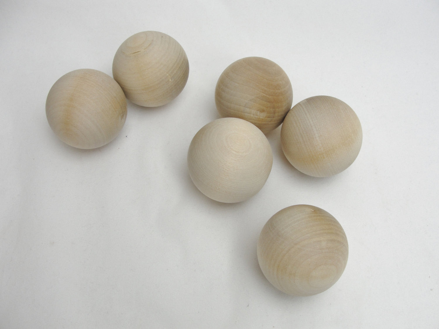 Wooden ball knob 2 (2 inch ball knob) solid wood set of 6 – Craft Supply  House