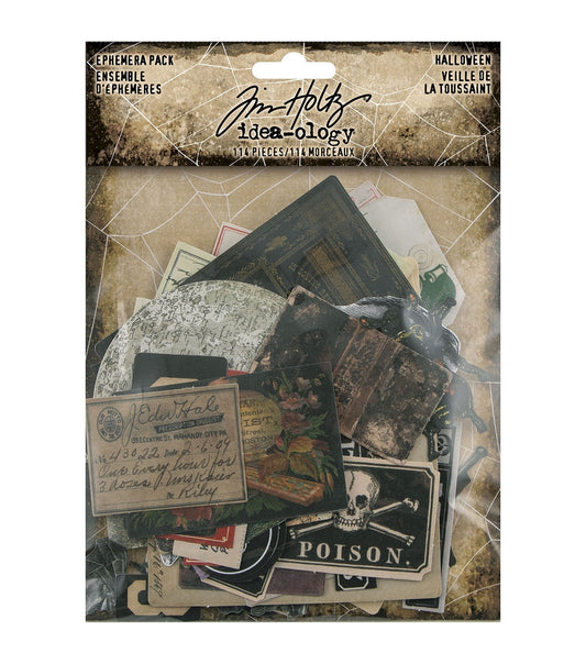 TIm Holtz idea-ology Halloween ephemera pack TH94261