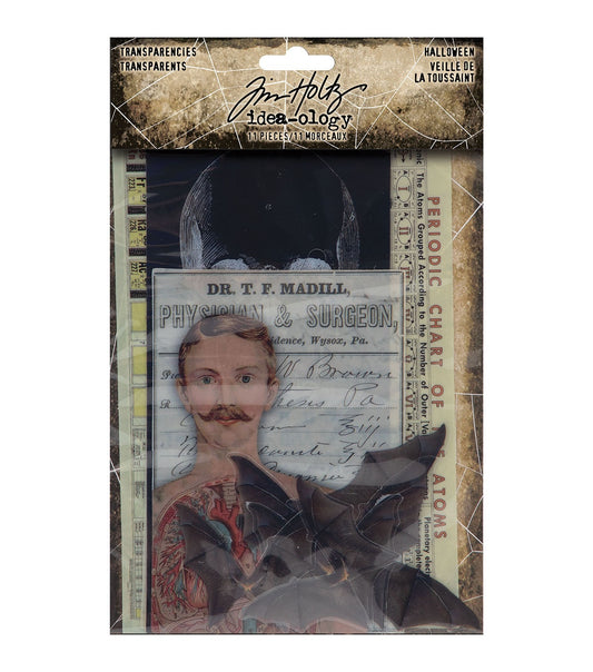 TIm Holtz idea-ology Halloween transparencies TH94272