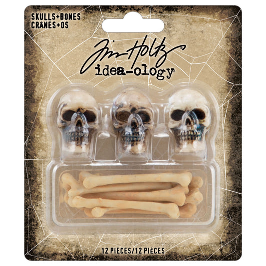 Tim Holtz Idea-ology Halloween skulls and bones TH94339