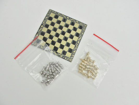 Dollhouse miniature chess set