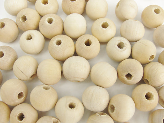 LotFancy Wooden Beads, 500Pcs 6 Sizes Unfinished Natural Wood Beads for  Crafts, Wood Material