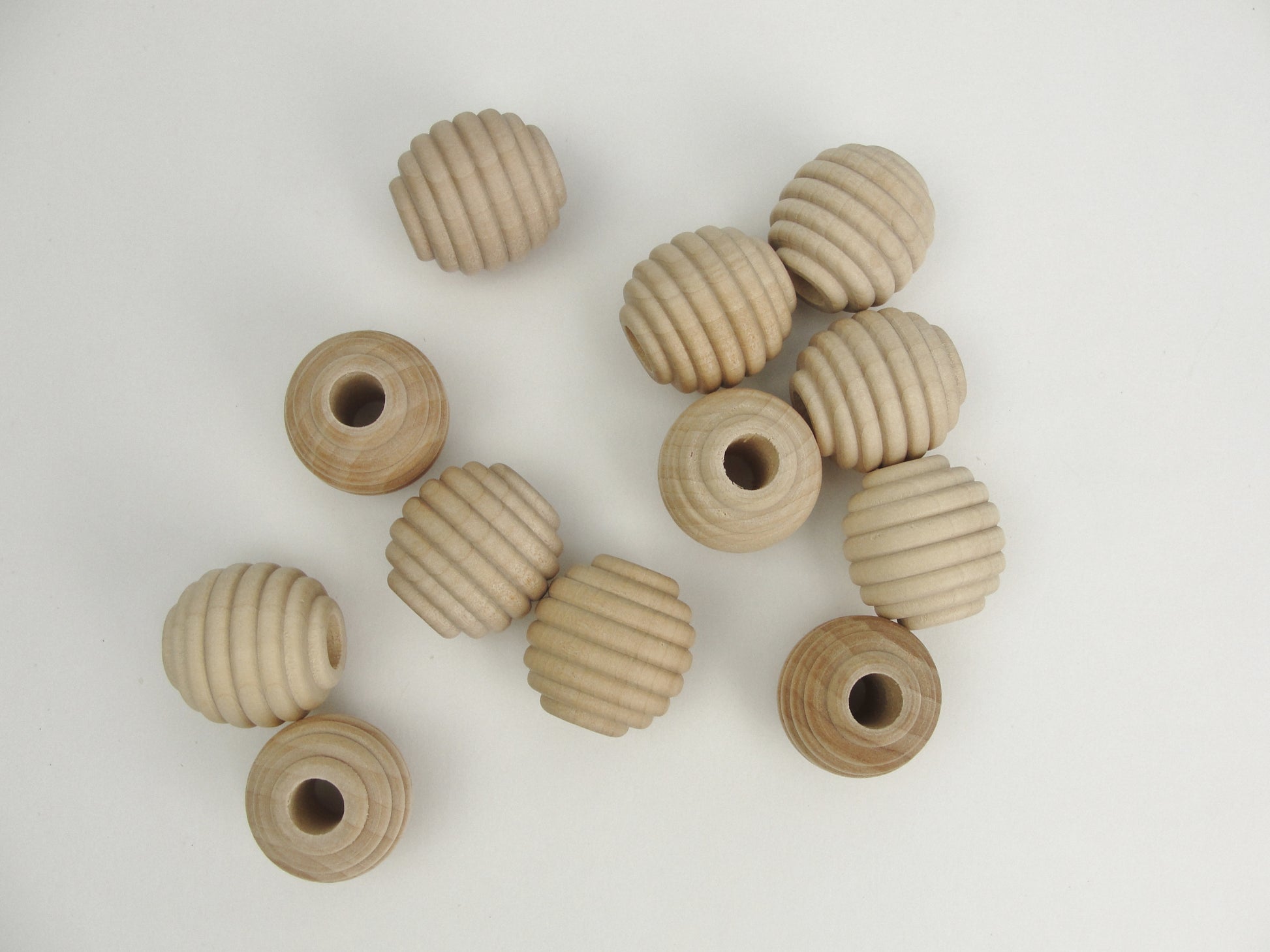 Wooden Oval Beads 1”