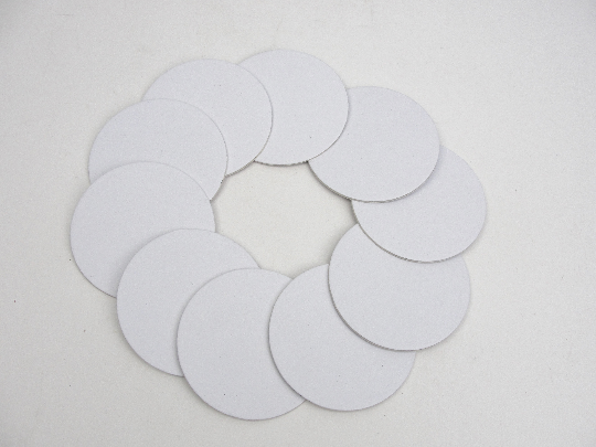 Blank ATC Coin (Artist Trading Coin) chipboard cutouts 2 1/2" set of 10
