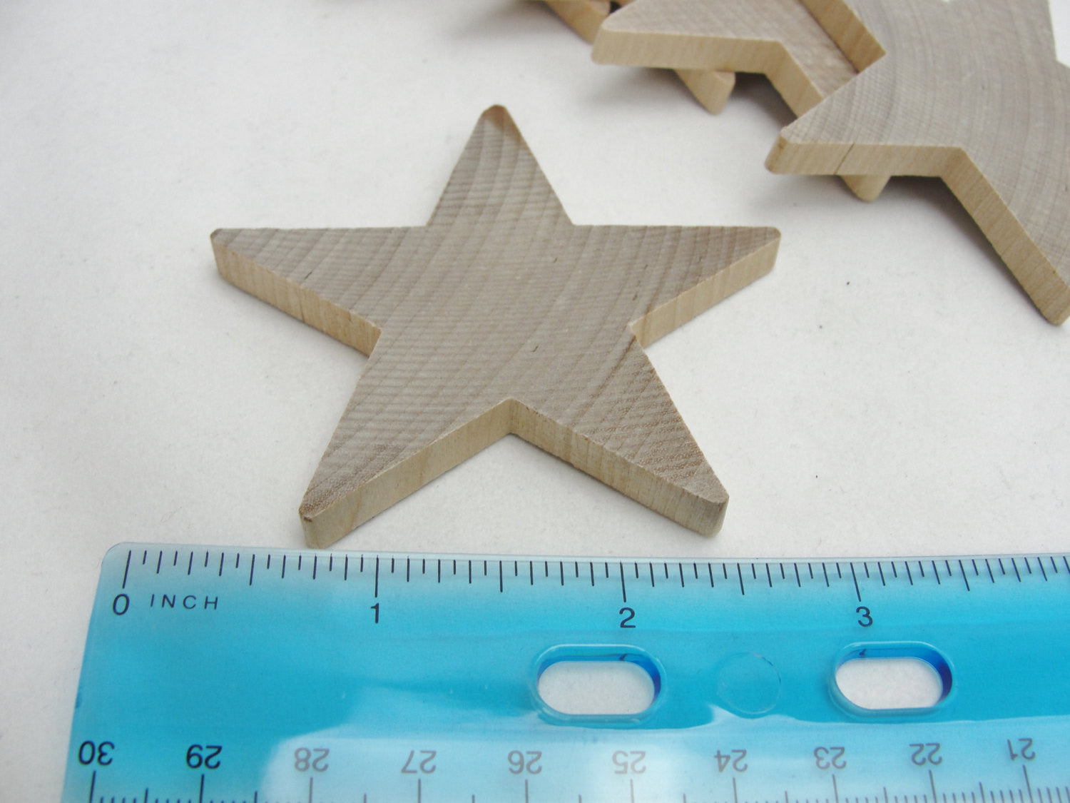 Traditional 3 inch (3) wooden stars set of 6 – Craft Supply House