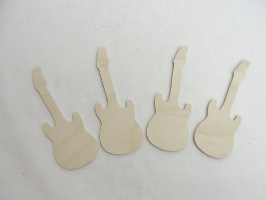 Guitar cutouts set of 4 - Wood parts - Craft Supply House