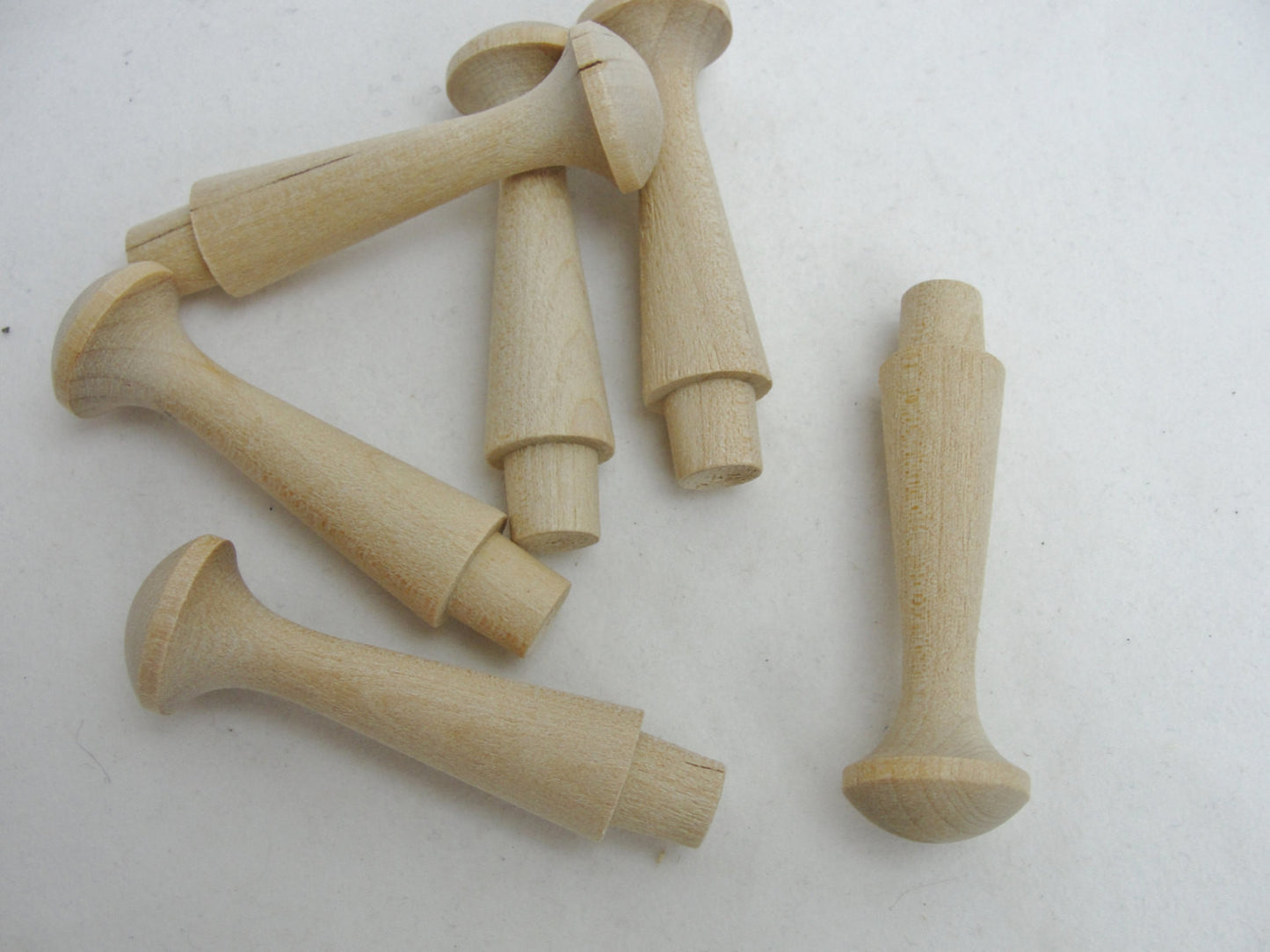 Medium shaker pegs 2 7/16 birch set of 6 – Craft Supply House