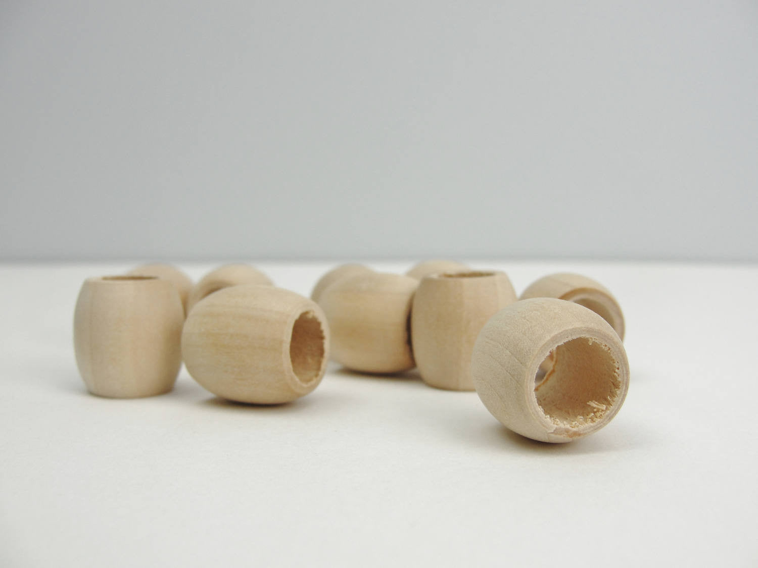 Wood Round Beads 1/4 inch with 5/64 inch Hole