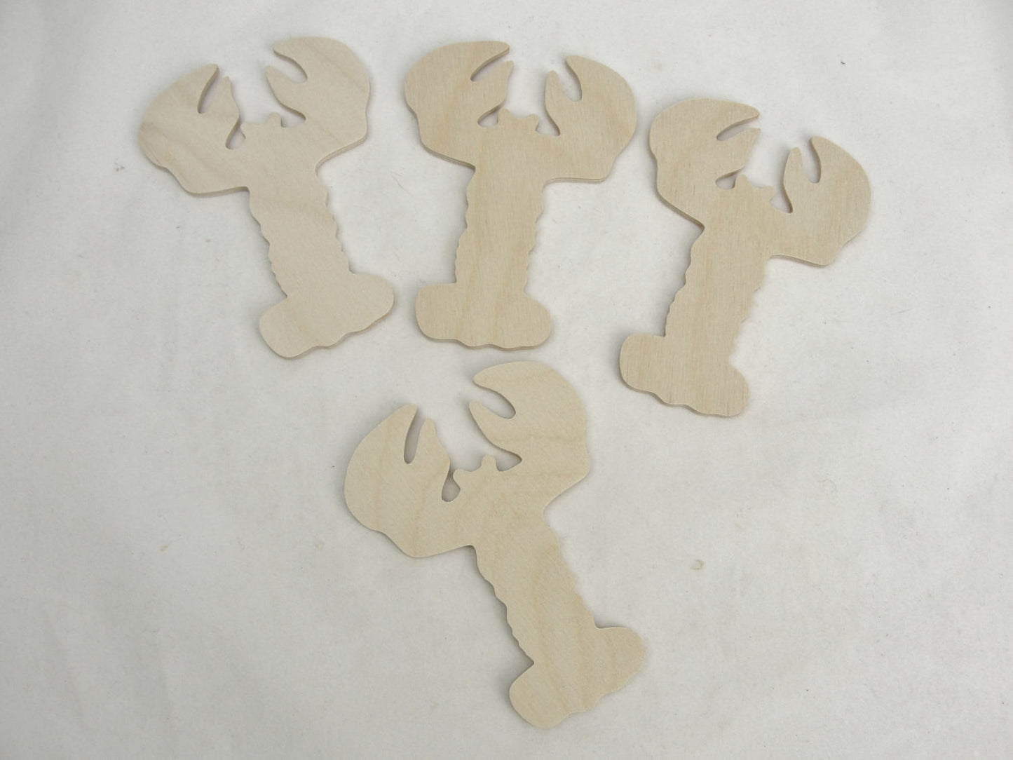 Lobster cutouts set of 4 - Wood parts - Craft Supply House