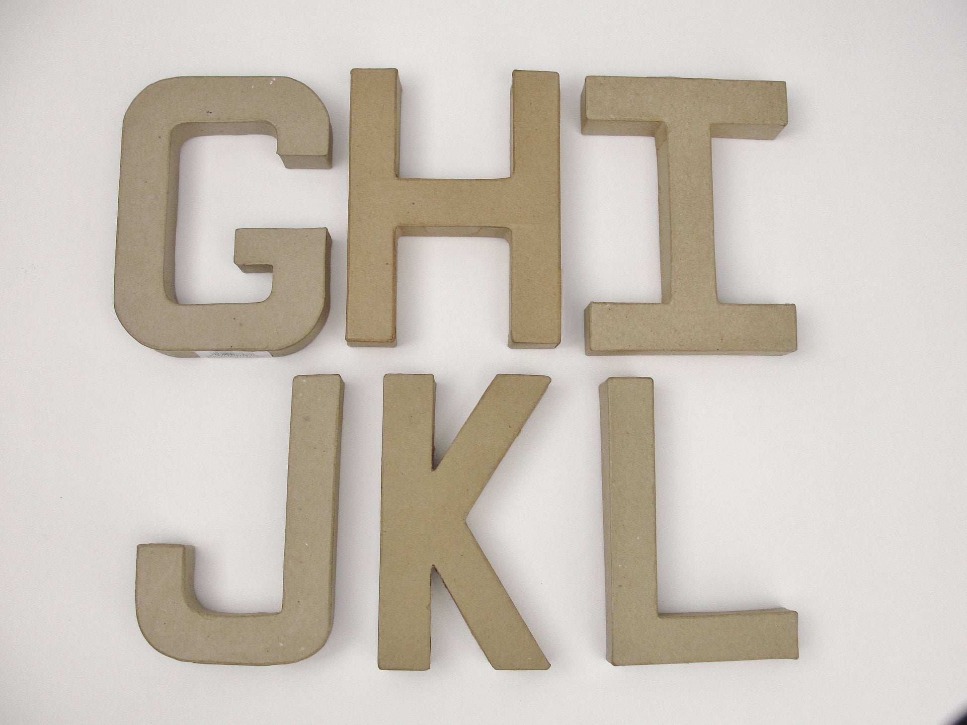 Paper Mache letters 6 tall