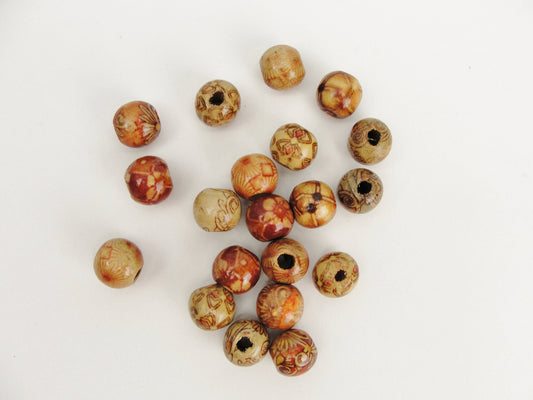 PH 100pcs 14mm Colored Round Wood Beads Wood Craft Beads for Jewelry Making  - Yahoo Shopping