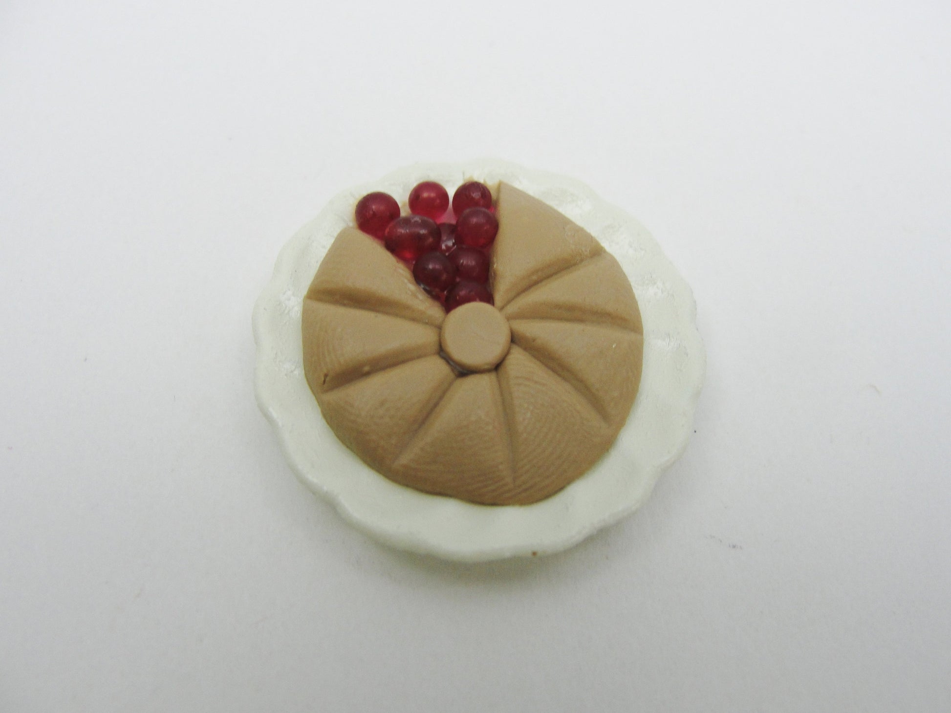 Dollhouse miniature cherry pie - Miniatures - Craft Supply House