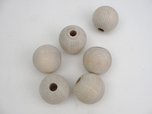 Natural Wood Round Craft Beads by Bead Landing™, 12mm