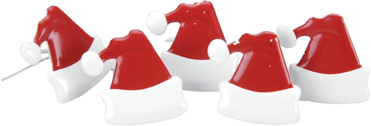 Christmas and Holiday brads paper fastener Santa, Elf, Snowman, Gingerbread, Candy cane, Holly, Nutcracker