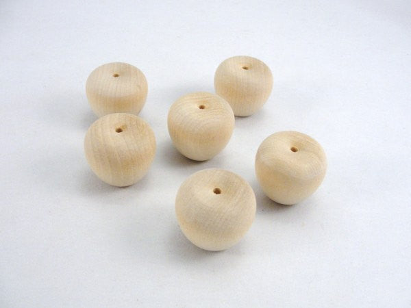 Wooden crab apple 1 1/4" set of 6 - Wood parts - Craft Supply House