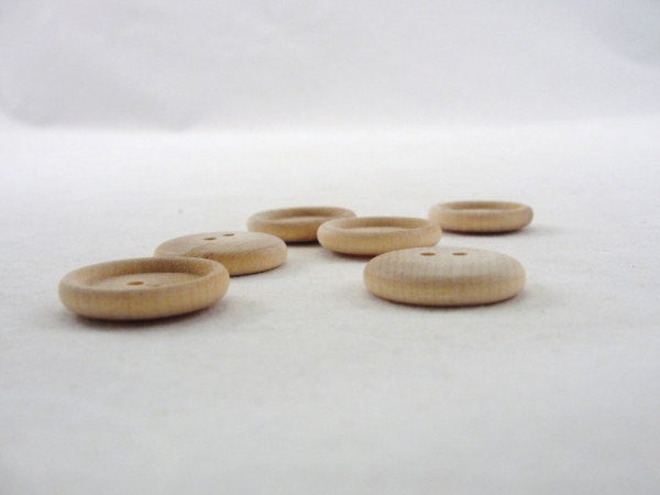 7/8 wooden buttons unfinished
