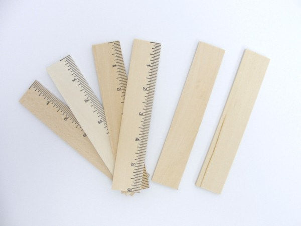6 wood ruler set of 6 – Craft Supply House