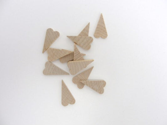 1.5 Inch Wood Hearts for Crafts, Unfinished Wooden Heart Cutout Shape,  Wooden Hearts (1.54 Inch Width x 1.5 Inch Height x 0.2 Inch Thickness) - 30  pcs
