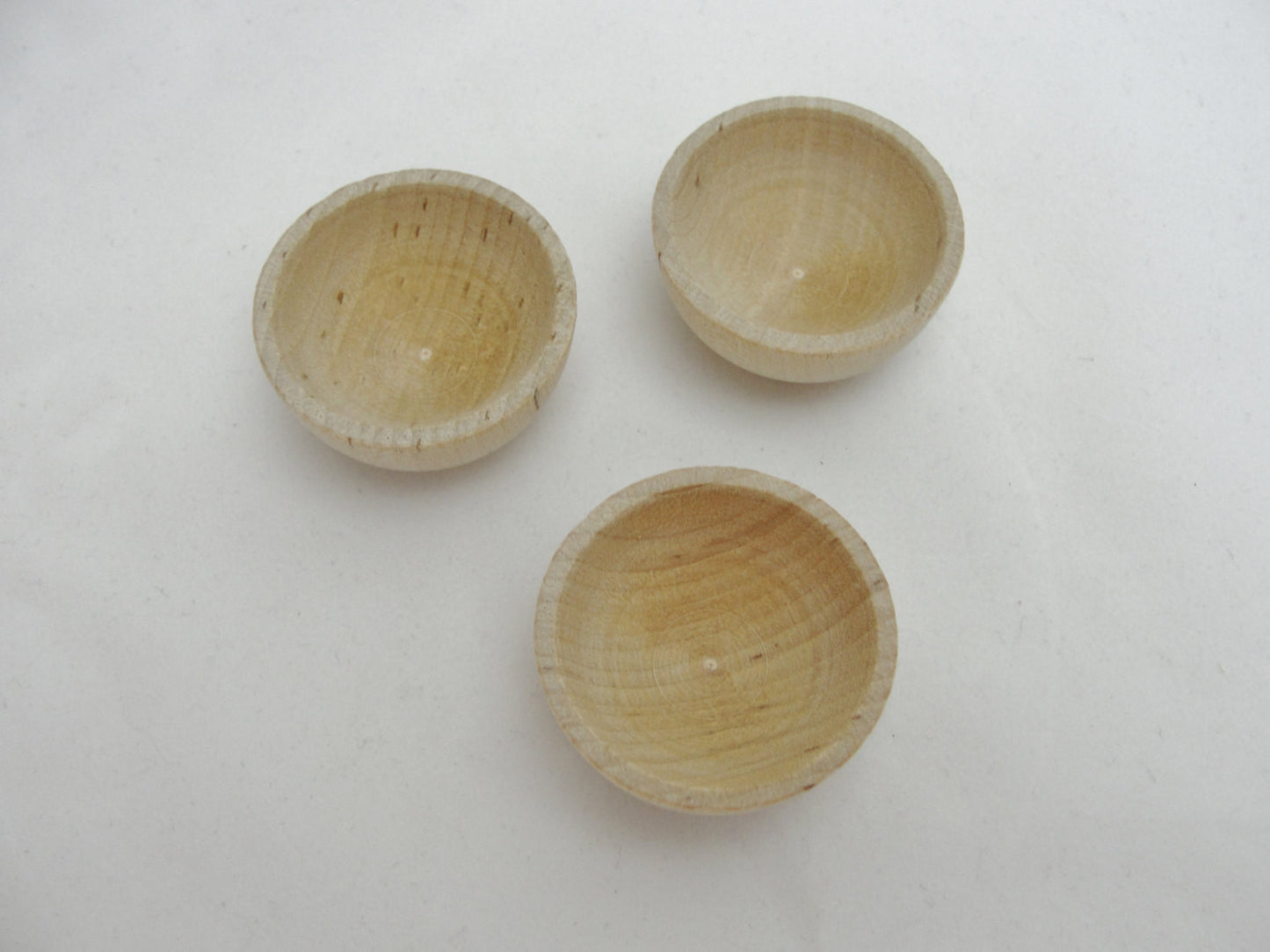 3 Unfinished Wooden Ring, 1/2 Thick